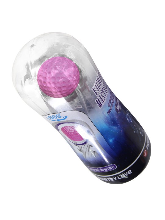 PRETTY LOVE MASTURBADOR CUP 360º TEXTURIZADO TRANSPARENTE